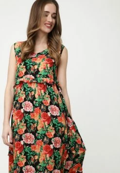 Madam-T LENOR - Robe De Jour - Schwarz, Orange -Madam-T Soldes 2022 b4f9c092acd140f2b7da26e9ea047eb4