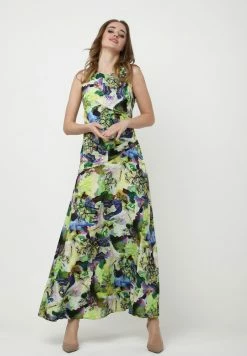 Madam-T Robe Longue - Hellgrün, Lila