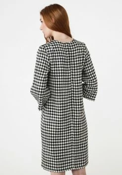 Madam-T MELANICA - Robe De Jour - Weiß Schwarz -Madam-T Soldes 2022 b51ca56fee374f8c9f30676fc25b0668