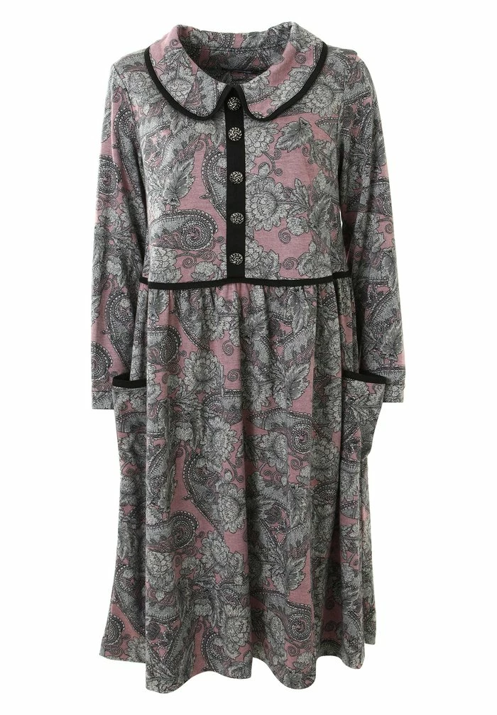 Madam-T KLEID BELLA - Robe Chemise - Rosa, Grau 8 Madam-T KLEID BELLA - Robe Chemise - Rosa, Grau – Image 8