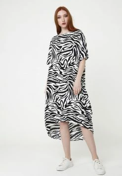 Madam-T ASHLEY - Robe De Jour - Schwarz Weiß -Madam-T Soldes 2022 b576d43f665c41a2be5b4116313e4a22