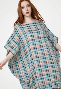 Madam-T Robe De Jour - Sandfarben Hellblau -Madam-T Soldes 2022 b5879fcd83294d8f8c7087923b975546