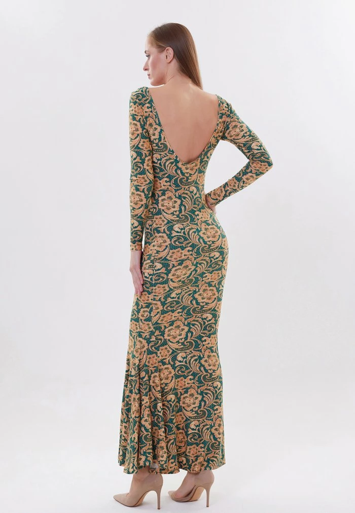 Madam-T PENELOPA - Robe Fourreau - Beige/grün 3 Madam-T PENELOPA - Robe Fourreau - Beige/grün – Image 3