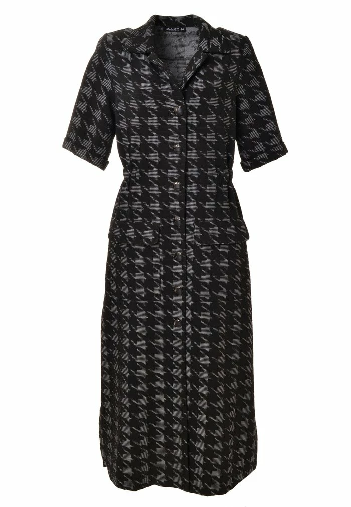 Madam-T ORSOLA - Robe Chemise - Schwarz/weiß 7 Madam-T ORSOLA - Robe Chemise - Schwarz/weiß – Image 7