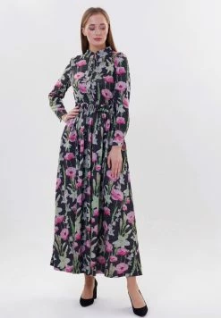 Madam-T EVELINA - Robe Longue - Bla Askk/rosa