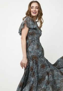 Madam-T ELIZABETTA - Robe Longue - Schwarz, Hellblau -Madam-T Soldes 2022 b6ed5a0086ad4f1fa42287c688709d1b