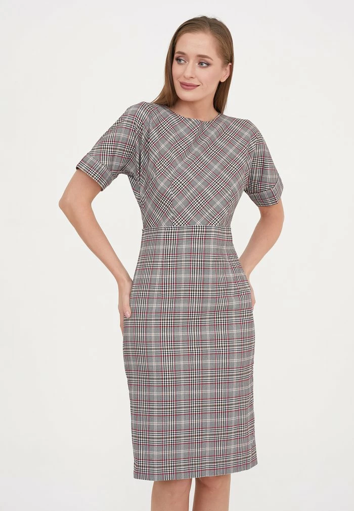 Madam-T ALTEA - Robe Fourreau - Grünes Leder/ Burgund. 1 Madam-T ALTEA - Robe Fourreau - Grünes Leder/ Burgund.