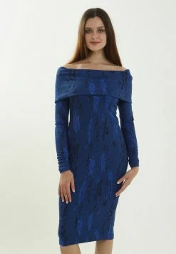 Madam-T KLEID JANINE - Robe Fourreau - Indigo