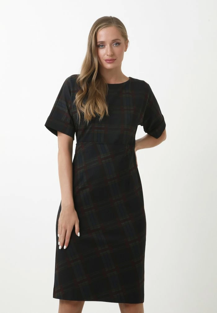 Madam-T Robe Fourreau - Blue Denim 1 Madam-T Robe Fourreau - Blue Denim