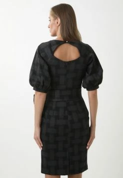 Madam-T Robe Fourreau - Grau, Weinrot -Madam-T Soldes 2022 b88bf3553d1546c09f427c78116c4b42