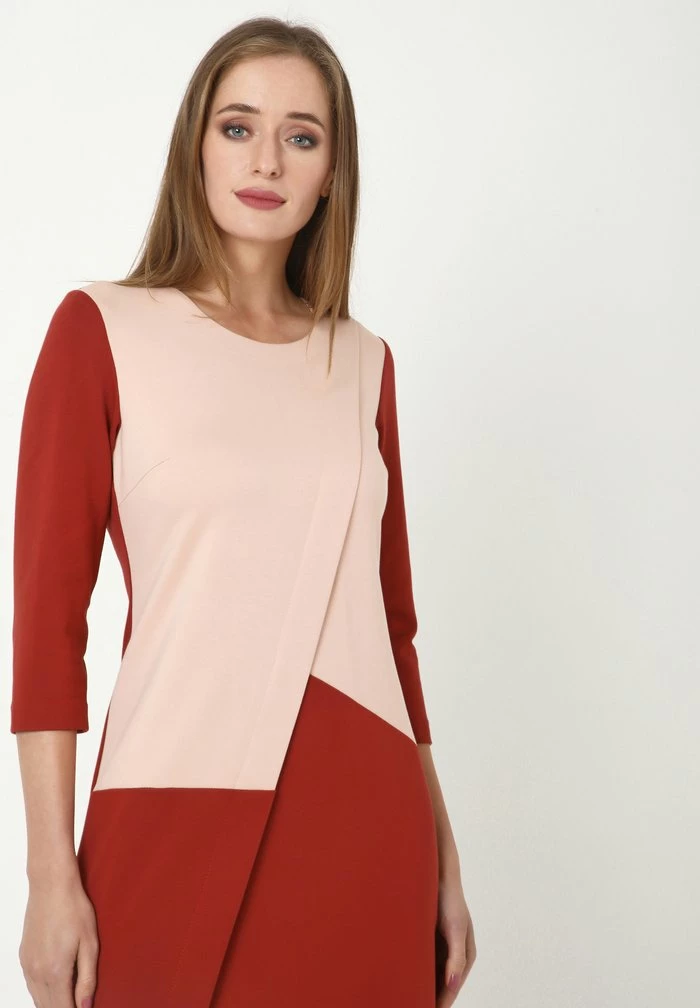Madam-T ELMA - Robe En Jersey - Pfirsich Terrakotta 4 Madam-T ELMA - Robe En Jersey - Pfirsich Terrakotta – Image 4
