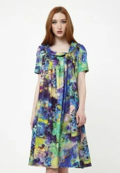 Madam-T ZEFIRA - Robe De Jour - Kornblume Blau/lila