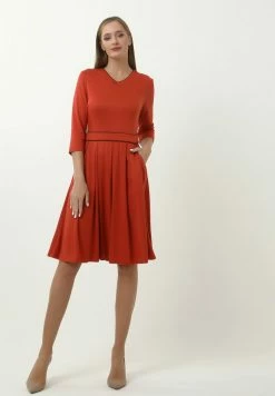 Madam-T Robe De Jour - Terrakotta