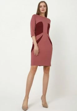 Madam-T AMINA - Robe Fourreau - Rosa, Weinrot -Madam-T Soldes 2022 b9a9e7910a54424281e225d2bca6e642