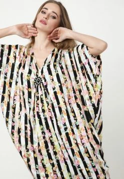 Madam-T Robe De Jour - Beige, Schwarz -Madam-T Soldes 2022 b9dc91321bbb41cca8231a760d1e8ab5