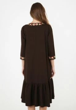 Madam-T Robe De Jour - Braun -Madam-T Soldes 2022 ba27fb91571d49b0886dca7d9f4c2276