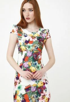 Madam-T DEVENTA - Robe De Jour - Beige, Lila -Madam-T Soldes 2022 baabb328a8b94a62ab54302ffa7193ce