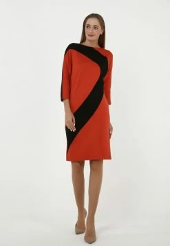 Madam-T Robe Fourreau - Brown