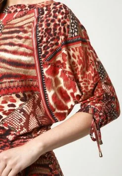 Madam-T VIKARA - Robe Longue - Rot, Schwarz -Madam-T Soldes 2022 bcebc495382849c99f86edace409a404