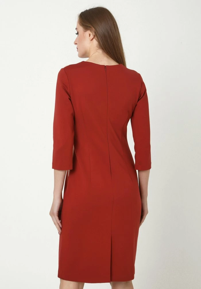 Madam-T ELMA - Robe En Jersey - Pfirsich Terrakotta 3 Madam-T ELMA - Robe En Jersey - Pfirsich Terrakotta – Image 3