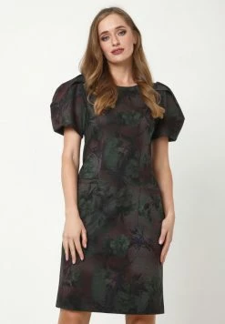 Madam-T ANGELICA - Robe En Jersey - Grün/pflaume