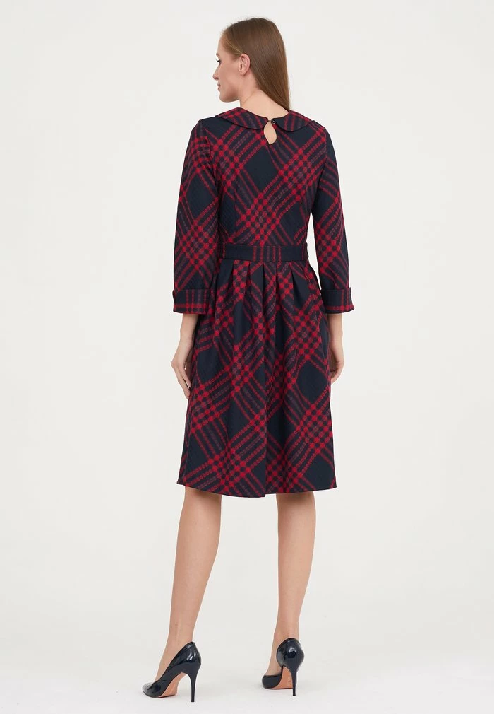 Madam-T MEDJA - Robe De Jour - Blau, Howdy Rot 3 Madam-T MEDJA - Robe De Jour - Blau, Howdy Rot – Image 3