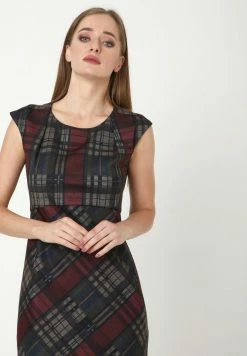 Madam-T MUTALA - Robe Fourreau - Weinrot Blau -Madam-T Soldes 2022 be33ded066d942ba83a574b4ae09d2ca