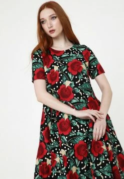 Madam-T Robe De Jour - Schwarz Rot -Madam-T Soldes 2022 be61530b1d07465896b991f2f1149f4f