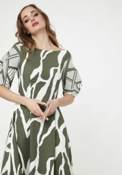 Madam-T KLEID ROBERTA - Robe De Jour - Khaki/weiß 11 Madam-T KLEID ROBERTA - Robe De Jour - Khaki/weiß -Madam-T Soldes 2022 be64646a20bb4d7aaf3c9dd75c15358f