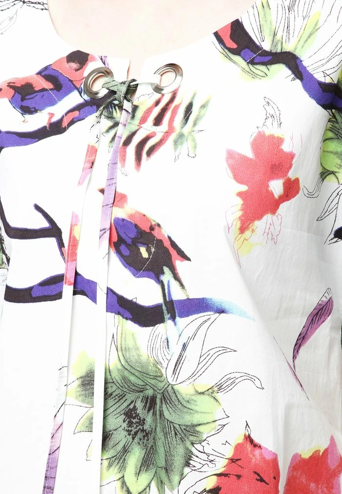 Madam-T LAURA - Robe De Jour - Weiß Lila 8 Madam-T LAURA - Robe De Jour - Weiß Lila – Image 8