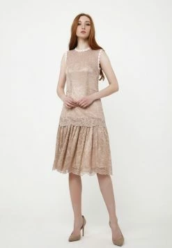 Madam-T OTILIA - Robe De Soirée - Beige -Madam-T Soldes 2022 bea3a35947be484fbd0e0695d40ac39f