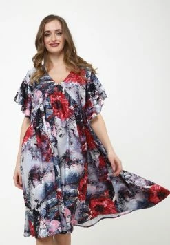 Madam-T Robe De Jour - Dunkelgrau Weinrot 10 Madam-T Robe De Jour - Dunkelgrau Weinrot -Madam-T Soldes 2022 bebd89441d824f96bf71129be0f40690