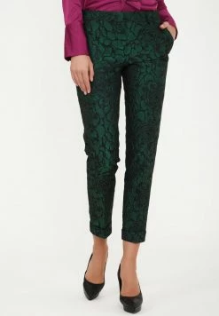 Madam-T MARIO - Pantalon Classique - Schwarz/grün