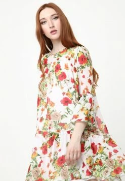 Madam-T EDEMIA - Robe De Jour - Weiß/rot -Madam-T Soldes 2022 befb8fb6b6ea434db3bce8c30ab92905