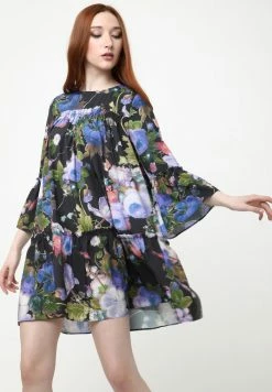 Madam-T EDEMIA - Robe De Jour - Schwarz, Lila