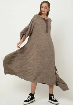 Madam-T Soldes 2022 37 Madam-T PULSARA - Robe Longue - Dunkel-beige