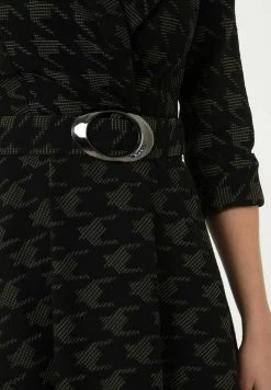 Madam-T NENSI - Robe De Jour - Schwarz, Khaki -Madam-T Soldes 2022 c0371c5a8d994d28b6b2792629dcb2b6