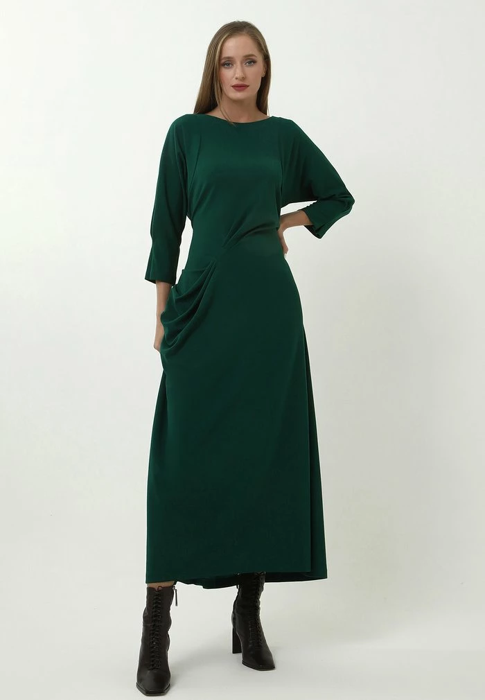 Madam-T ARAVA - Robe Longue - Grün 2 Madam-T ARAVA - Robe Longue - Grün – Image 2