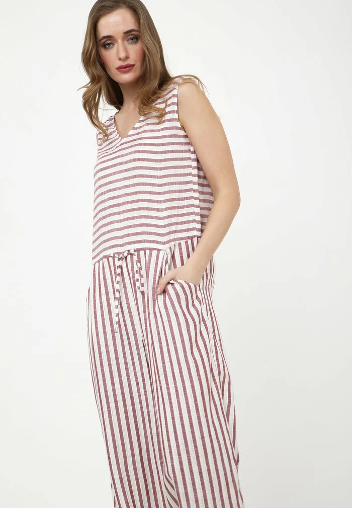 Madam-T Combinaison - Wein Rot, Weiß 4 Madam-T Combinaison - Wein Rot, Weiß – Image 4