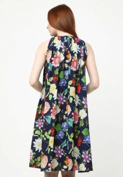 Madam-T FAVIA - Robe De Jour - Blau/koralle -Madam-T Soldes 2022 c134d3cba3bd4f7eb6c287034b24ef7f