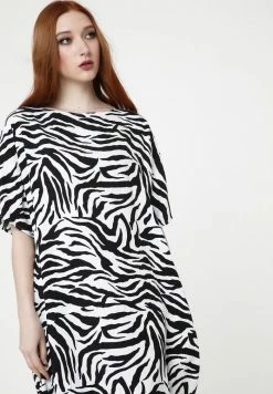 Madam-T ASHLEY - Robe De Jour - Schwarz Weiß -Madam-T Soldes 2022 c18729a5f68d486395821eb95efea8d3