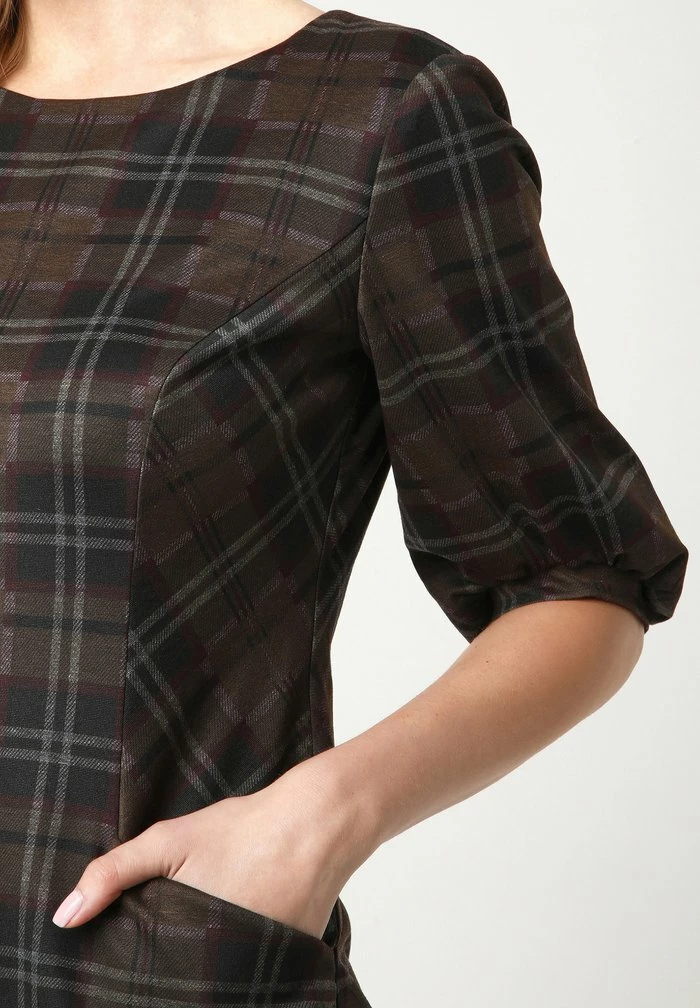 Madam-T JERSEYKLEID AGARATA - Robe Fourreau - Schwarz, Senf 7 Madam-T JERSEYKLEID AGARATA - Robe Fourreau - Schwarz, Senf – Image 7