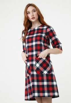 Madam-T Robe De Jour - Blau Weiss -Madam-T Soldes 2022 c1bd4dce920846c38215d5da7c448b3d