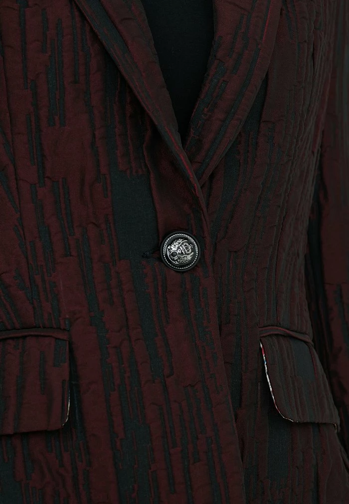 Madam-T MANA - Blazer - Black / Maroon 4 Madam-T MANA - Blazer - Black / Maroon – Image 4