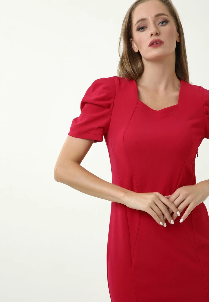 Madam-T ALEKSANDRIA - Robe Fourreau - Himbeere 4 Madam-T ALEKSANDRIA - Robe Fourreau - Himbeere – Image 4