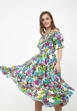 Madam-T Robe De Jour - Weiß Hellblau -Madam-T Soldes 2022 c306a5e8b2ad47749760ed5c2cae3837