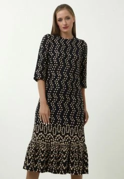 Madam-T Robe De Jour - Blau, Creme