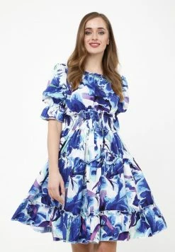 Madam-T Robe De Jour - Weiß Kornblumenblau 12 Madam-T Robe De Jour - Weiß Kornblumenblau -Madam-T Soldes 2022 c403845b81124c52890fadabd3ba3fbb