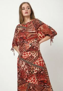 Madam-T VIKARA - Robe Longue - Rot, Schwarz -Madam-T Soldes 2022 c466d488d7f94bd797f368c9beecdeb6