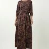 Madam-T KOMBINA - Robe Longue - Dunkelbeige Lila